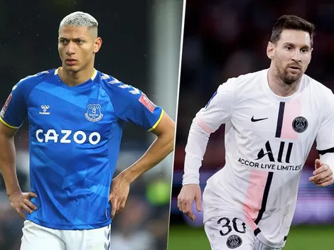 ¿Richarlison a PSG? Quiere jugar en un mismo equipo con Lionel Messi