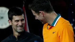 Djokovic y Del Potro, en la final del US Open 2018.