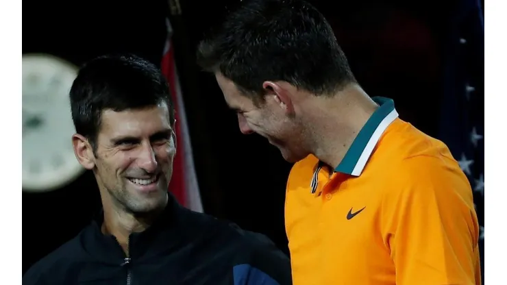 Djokovic y Del Potro, en la final del US Open 2018.