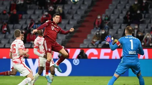 Lewandowski, en el triunfo de Bayern Múnich ante Leipzig