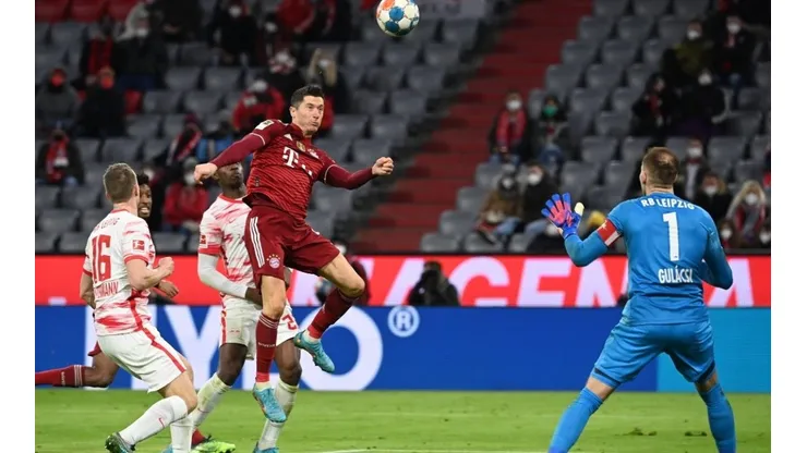 Lewandowski, en el triunfo de Bayern Múnich ante Leipzig