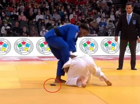 Judoca fue descalificada de Gran Slam porque en pleno combate se le cayó el celular