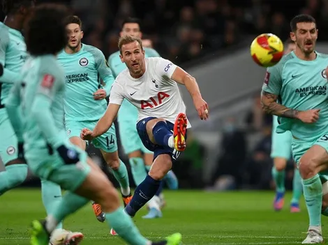 De la mano de Harry Kane, Tottenham venció a Brighton en la FA Cup