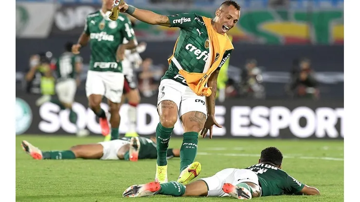 Palmeiras en festejo de Libertadores.