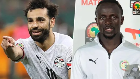 Salah y Mané, finalistas de la Copa África.