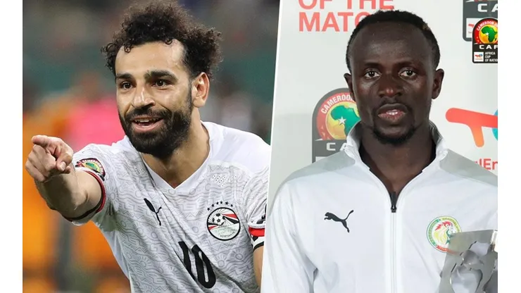 Salah y Mané, finalistas de la Copa África.