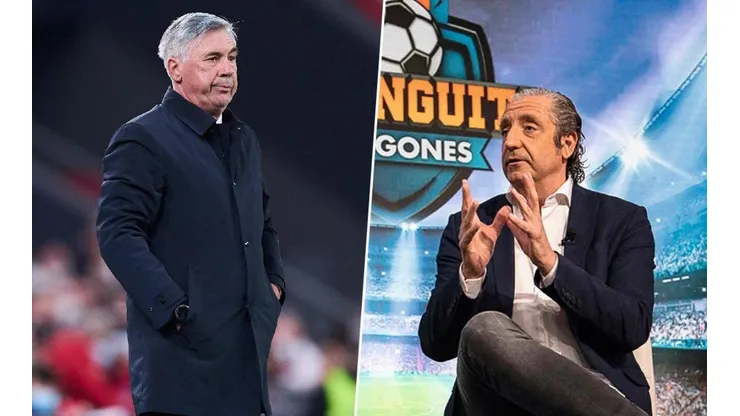 Carlo Ancelotti y Josep Pedrerol.