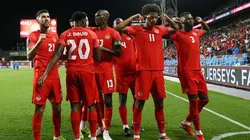 Festejo de gol de Canadá - Archivo.