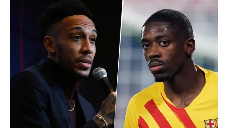 Aubameyang quiere una solución para el caso Dembélé en Barcelona.