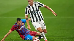 Álvaro Morata en un encuentro contra Barcelona.