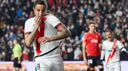 Óscar Trejo le dio el gol del triunfo a Rayo Vallecano.