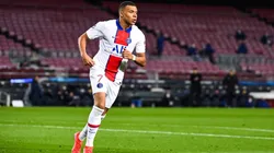 Kylian Mbappé en un encuentro en el Camp Nou de Barcelona.