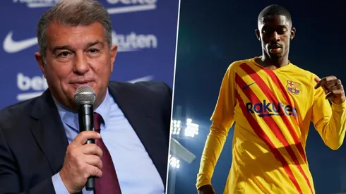 Joan Laporta habló de la situación de Ousmane Dembélé