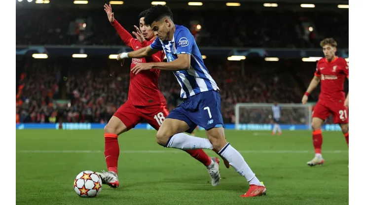 Luis Fernando Díaz en Porto contra Liverpool