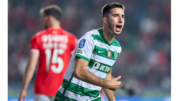 Festejo de gol de Sporting Lisboa.