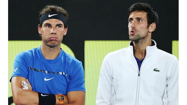 Rafael Nadal y Novak Djokovic.