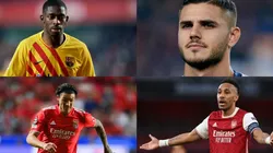 Ousmane Dembelé, Mauro Icardi o Pierre-Emerick Aubamenyang, algunos de los protagonistas del último día de mercado.
