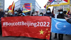 Activistas tibetanos, uigures y de derechos humanos piden boicotear los Juegos Olímpicos de Pekín 2022 en Bruselas