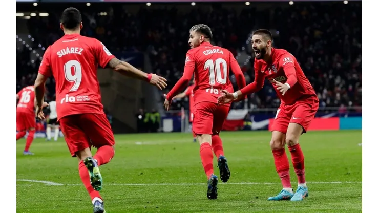 Jugadores del Atlético de Madrid.