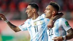 Ángel Di María y Lautaro Martínez, goleadores de la noche.