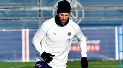 Ramos en entrenamiento con PSG.