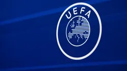 Logo de la UEFA, máximo ente del fútbol europeo.