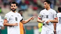 Mohamed Salah y Mostafa Mohamed, de Egipto.