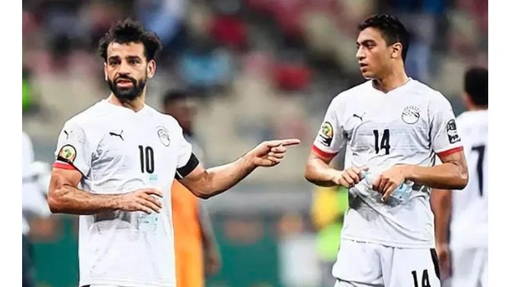 Mohamed Salah y Mostafa Mohamed, de Egipto.