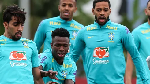 Vinicius y Militao, de Real Madrid.