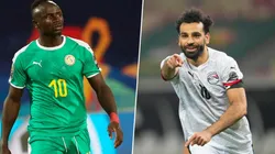 Sadio Mané y Mohamed Salah.