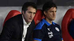 Los Barros Schelotto, entrenadores de Paraguay.