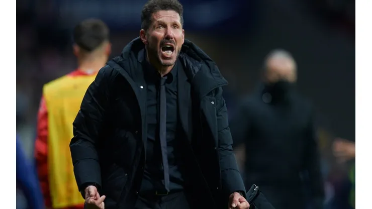 Diego Simeone, entrenador del Atlético de Madrid.