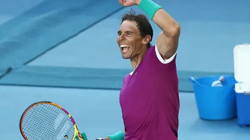 Rafael Nadal celebra el pase a semis del Australian Open.