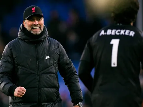 El divertido diálogo entre Klopp y Alisson en Selhurst Park