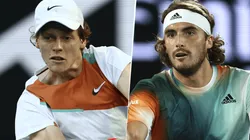 Jannik Sinner vs. Stéfanos Tsitsipas por el Abierto de Australia (Fotos: Getty Images)