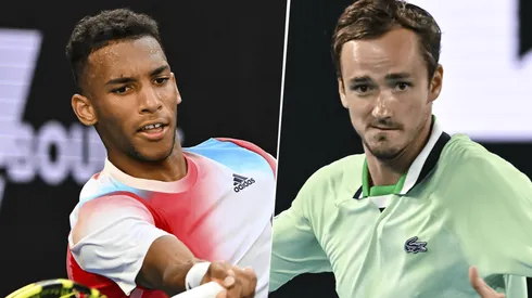 Félix Auger-Aliassime vs. Daniil Medvedev por el Abierto de Australia (Fotos: Getty Images)