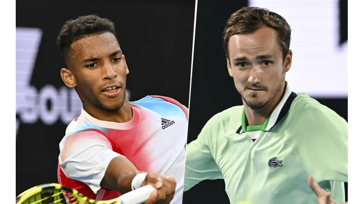 Félix Auger-Aliassime vs. Daniil Medvedev por el Abierto de Australia (Fotos: Getty Images)
