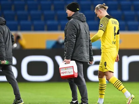 Haaland anotó pero se fue lesionado