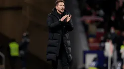 Diego Simeone en dirección de Atletico.