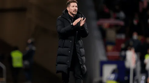 Diego Simeone en dirección de Atletico.