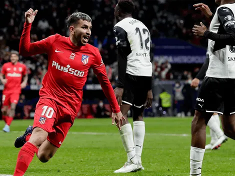 Atlético de Madrid es pura garra: en los minutos finales le remontó el juego a Valencia