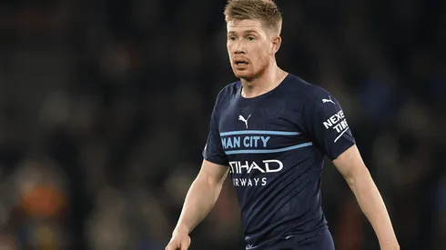 De Bruyne en acción con Manchetser City.