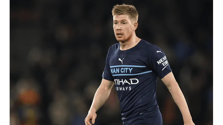 De Bruyne en acción con Manchetser City.