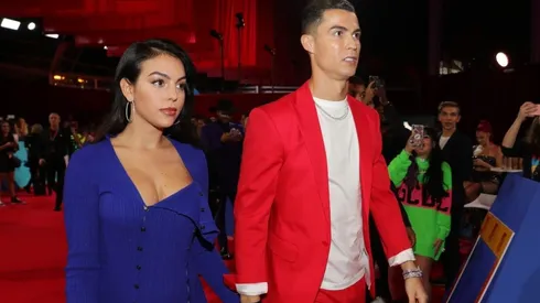 Georgina Rodríguez y Cristiano Ronaldo, en un evento.