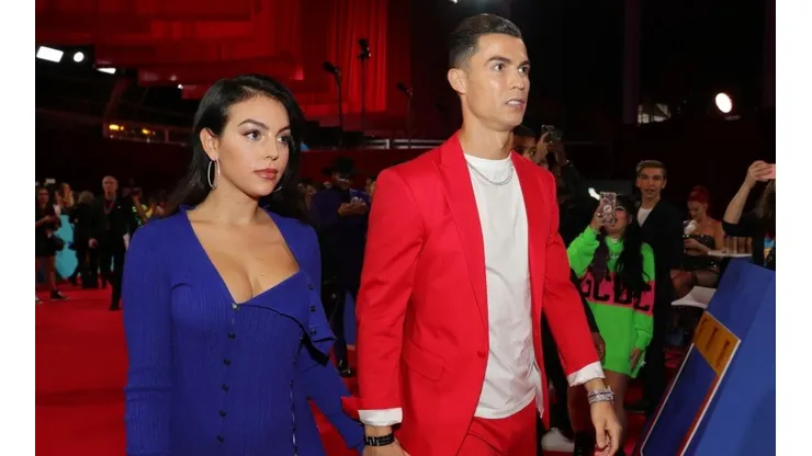 Georgina Rodríguez y Cristiano Ronaldo, en un evento.