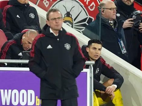 "Hipócrita y débil", así definen a CR7 y Rangnick por su show ante Brentford