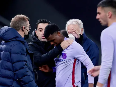 Preocupación en Barcelona: Ansu Fati salió llorando y podría estar al menos dos meses sin jugar