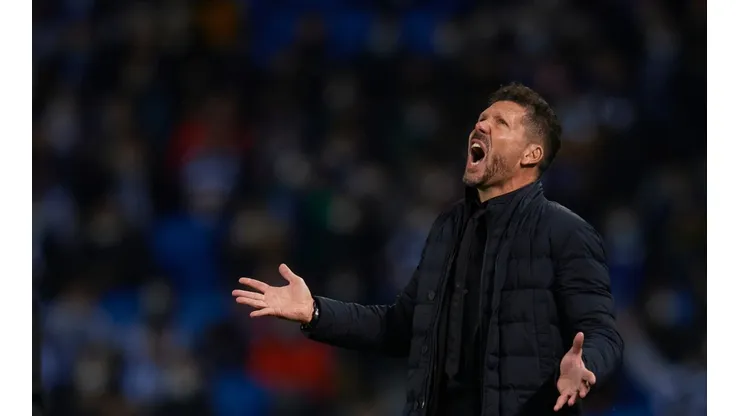 Diego Simeone, entrenador del Atlético de Madrid.