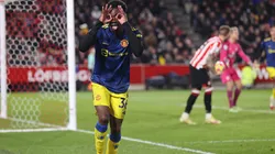 Manchester United en festejo de gol.