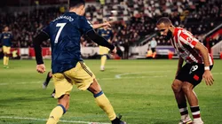 Ronaldo en acción con United.